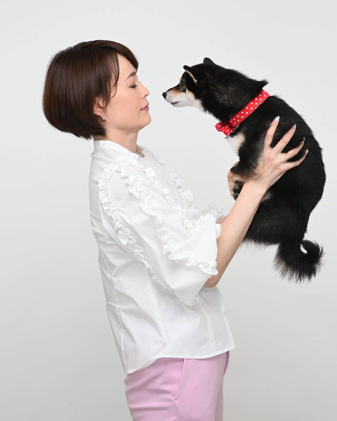 岩瀬玲のインスタグラム：「久々に宣材撮影をしてもらいました サブも連れて行ってついでにサブとの写真も撮ってもらいました😍😍  サブはずっといい子にしてくれて たからまた撮りたいなー でも写真撮るとサブ真顔に😂  4枚目の画像はもはやぬいぐるみみたいに固まってました😂😂  かわいかった 楽しかった  カメラマンさんは人物も物撮りもめちゃめちゃ上手で、 キャリアもすごい長くて 撮られるのがすごい楽だった！ ヘアメイクさんもキャリアがすごい長いから上手でいい感じにしてくれました  めちゃめちゃたくさん撮ってもらいデータ全部くれるという太っ腹なカメラマンさん しかも激安で撮ってもらいました😍 ありがとうございます  #撮影 #宣材」