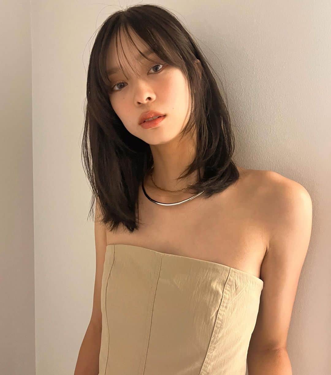 金田和樹のインスタグラム：「人気のミディアムレイヤー♡」