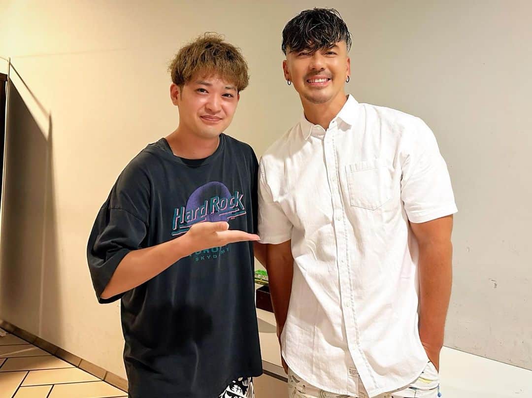 のインスタグラム：「with 松井 ジャーマン Jr.  また、一緒に音楽やろー👍」