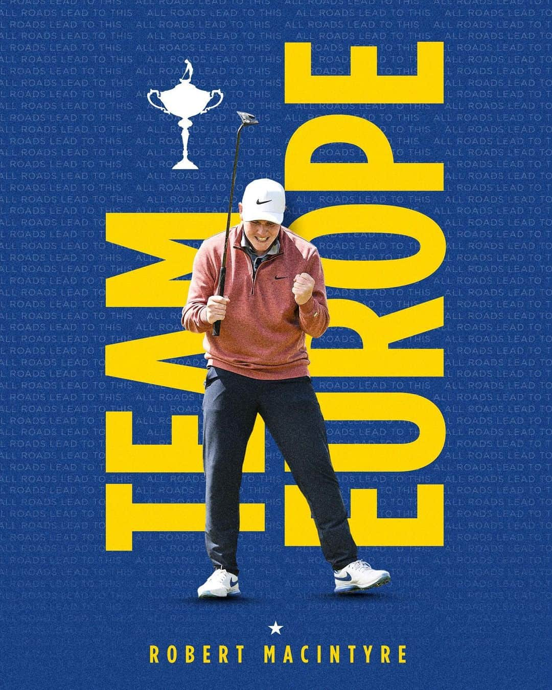 ルーク・ドナルドのインスタグラム：「He’s done it 🏴󠁧󠁢󠁳󠁣󠁴󠁿 #TeamEurope」