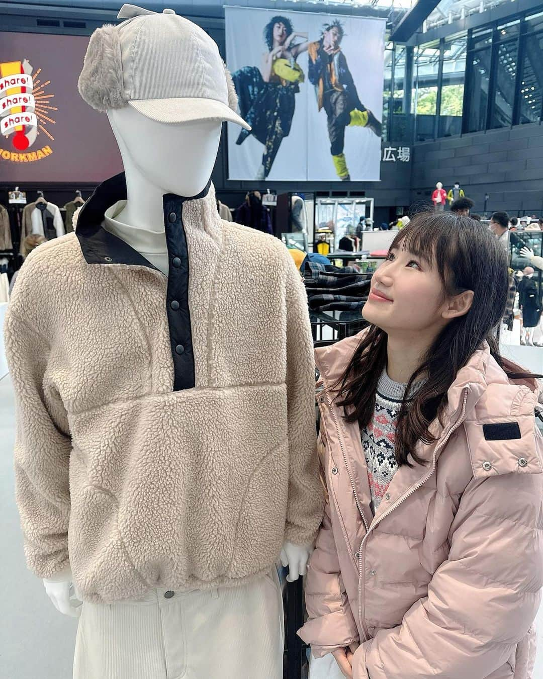 横山天音のインスタグラム：「製品発表会のマネキンみんなかっこよかった とぅんく////  #ワークマン#workman  #ワークマン男子 #トゥンクコーデ 🫶 #コーデ #コーデ紹介」