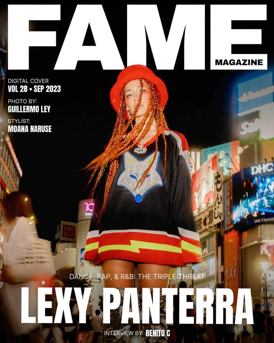 moanaのインスタグラム：「Styled by me @lexypanterra on @itsfamemag cover🔥🔥🔥  @itsfamemag  ・・・ Cover Story: In an ever-changing musical landscape, some artists uniquely distinguish themselves, not merely through their sound, but also through the profound impact they leave. Meet Lexy Panterra (@lexypanterra), a versatile artist who doesn’t confine herself to one genre, drawing in a staggering 9 million loyal followers. She isn’t merely contributing to the world of music; she’s weaving an entirely new tapestry while inspiring countless with her potent message. • The artist isn’t just any singer or dancer; she’s a luminous blend of strength, genuineness, and empowerment. Boasting over 9 million followers across her platforms and an impressive 500 million views and 1 billion impressions, Panterra’s musical journey is one for the books. Tracks like “Where Do You Go” and “More Than You” have charted her path to Billboard’s Top 100, crowning her a musical empress in her own right.  • Read more of our Fame Magazine digital cover story out now FAME MAGAZINE #LexyPanterra #FameCover  #FAMeMag #FameMagazine  •  MUSE Lexy Panterra @lexypanterra  PRODUCTION/PR Burgerrock Media @burgerrockmedia Irma Penunuri @burgerrock  PHOTOGRAPHER  Guillermo Ley @gleyallday  STYLIST Moana Naruse @moannu Cover outfit @membersoftherage by @kidcudi / @nubian_tokyo   PRODUCTION ASSISTANT Karla Gonzalez @karlitaa21 Jose Vielman @josevielman  INTERVIEW Benito C   POST PRODUCTION CREATIVE @UADV x @AlexQuin」
