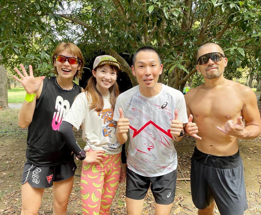 西谷綾子のインスタグラム：「🏃‍♀️ @ganbaleyusuke 20km ゲストペーサー🥰 昨日はケツメイシの大蔵さんとともかちゃん！！ 今日はゆきえちゃんとよしきくん！！  2日間で90名の参加者の皆さん🫶  ゆうすけさんのおかげで いろんな方達との出逢いがあります🥹 感謝です🥰  今後のゲストペーサー🗓️ 9/16(土) 5:40/km 9/18(月祝) 5:15/km🈵 9/30(土) 5:00/km🈵 10/9(月祝)1km×5本 (5:00/km、4:45/km、4:15/kmを担当) 10/21(土) 6:00/km 11/3(金祝)1km×5本 (5:00/km、4:45/km、4:15/kmを担当) ※残りわずかな日もあるのでお早めに♡  11月は随時アップします👍  昨夜、レイソルは首位マリノスに2-0で勝利😭🔥 めちゃくちゃ感動した🥹 残り8試合⚽️勝点を積み上げていきましょー！！ 天皇杯も楽しみ🥹😆」