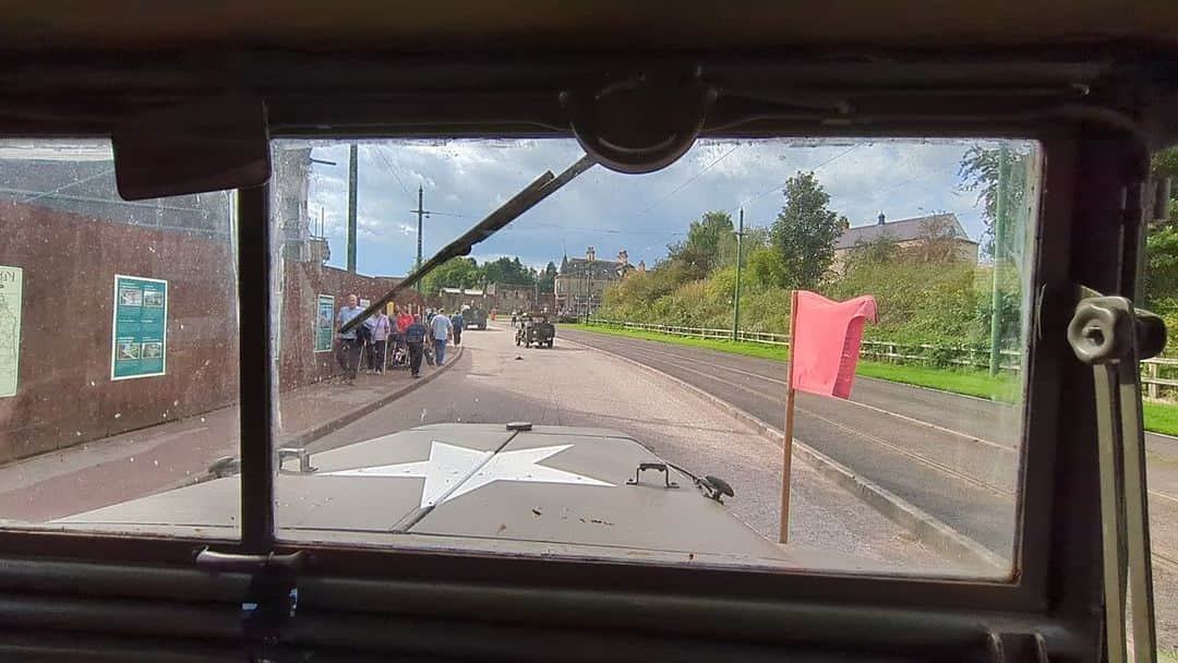 ベーミッシュ美術館のインスタグラム：「Come for a ride through The 1900s Town in a Dodge weapons carrier...  You can see a whole host of British and American Second World War vehicles on the Events Field and driving around the museum today during our final day of Dig For Victory!   Who's joining us?  #DigForVictory #DigForVictory2023 #1940s」