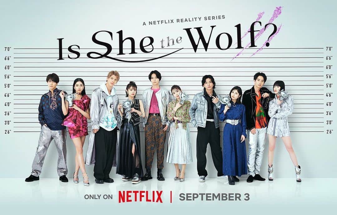 JU!iEのインスタグラム：「#IsSheTheWolf Finally it’s out on Netflix EVERYWHEREEEEE  我参加的恋爱真人秀节目，从今天开始Netflix全世界放映啦🥳 据说中文的官方名称是「别被狼女所欺骗」👻 虽然日语是我的第三门语言，虽然我的一举一动并不完美，但是还是希望来自世界各地的朋友们多多支持☺️」