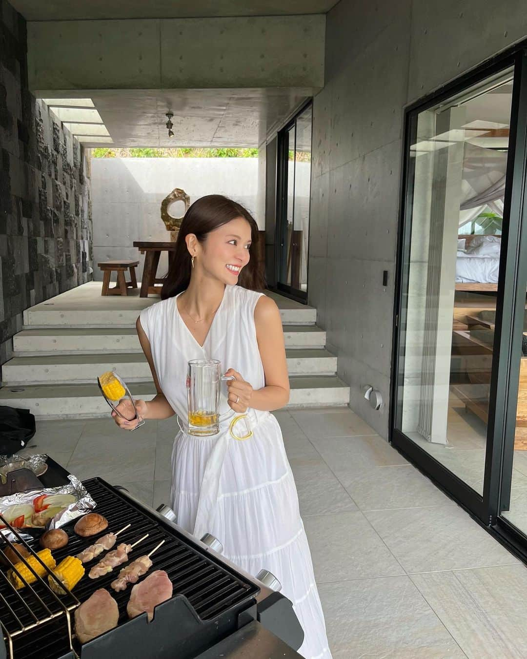 東野佑美さんのインスタグラム写真 - (東野佑美Instagram)「即席BBQ🍖💛」9月3日 18時29分 - yumi.higashino