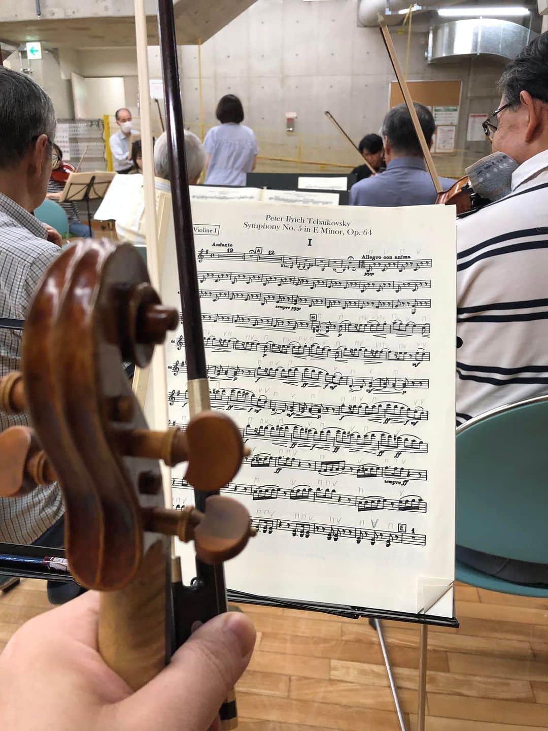 池田健三郎のインスタグラム：「オーケストラも夏休みが終わり、今日から練習再開です。」