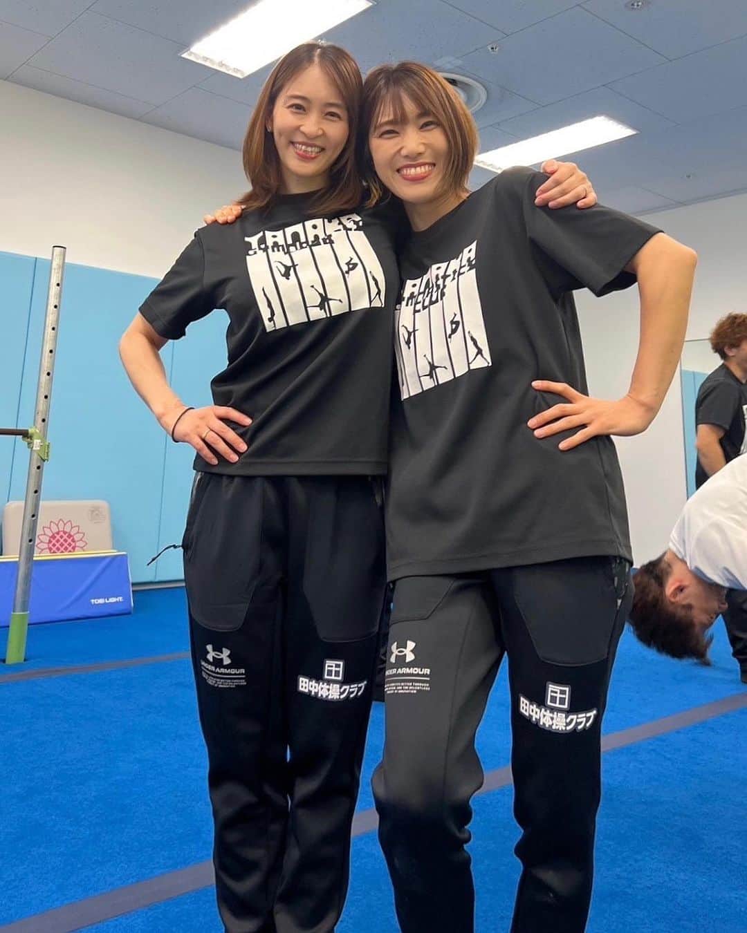 田中理恵のインスタグラム：「🩵りえ先生とまちこ先生🩵 イベント頑張りました😆👍‼️」