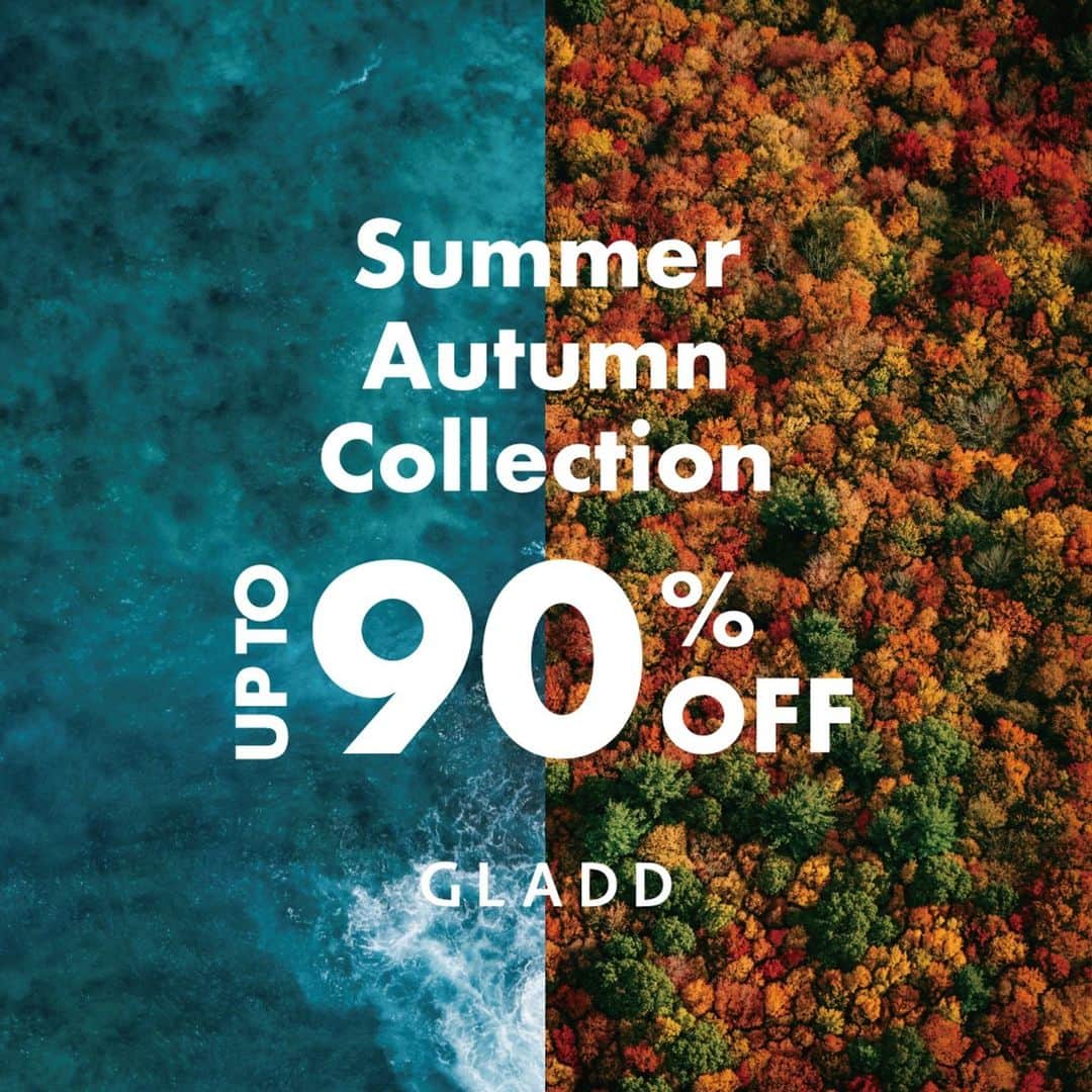 のインスタグラム：「最大90%OFFのアイテムが大集合🎉🛍️  今すぐ着れる夏物から、これから着たい秋物まで GLADDなら正規品を特別な価格で🥺✨  プロフィールリンクからは"最低"でも80%OFF以上、最大90%OFFの特別価格のアイテムを500点以上まとめたリンクも公開中❣️ お見逃しなく！😍🔥  #秋ファッション #夏コーデ #大人カジュアル #カジュアルコーデ #シンプルコーデ #ootd #fashion #今日のコーデ #着回しコーデ #きれいめカジュアル #コーデ #ootdfashion #コーディネート #大人コーデ #gladdjp #gladd_jp #期間限定セール #gladd #グラッド #シークレットセール #フラッシュセール #サスティナブル #会員限定 #サスティナブルファッション #timesale #期間限定 #オフプライス #韓国ファッション」