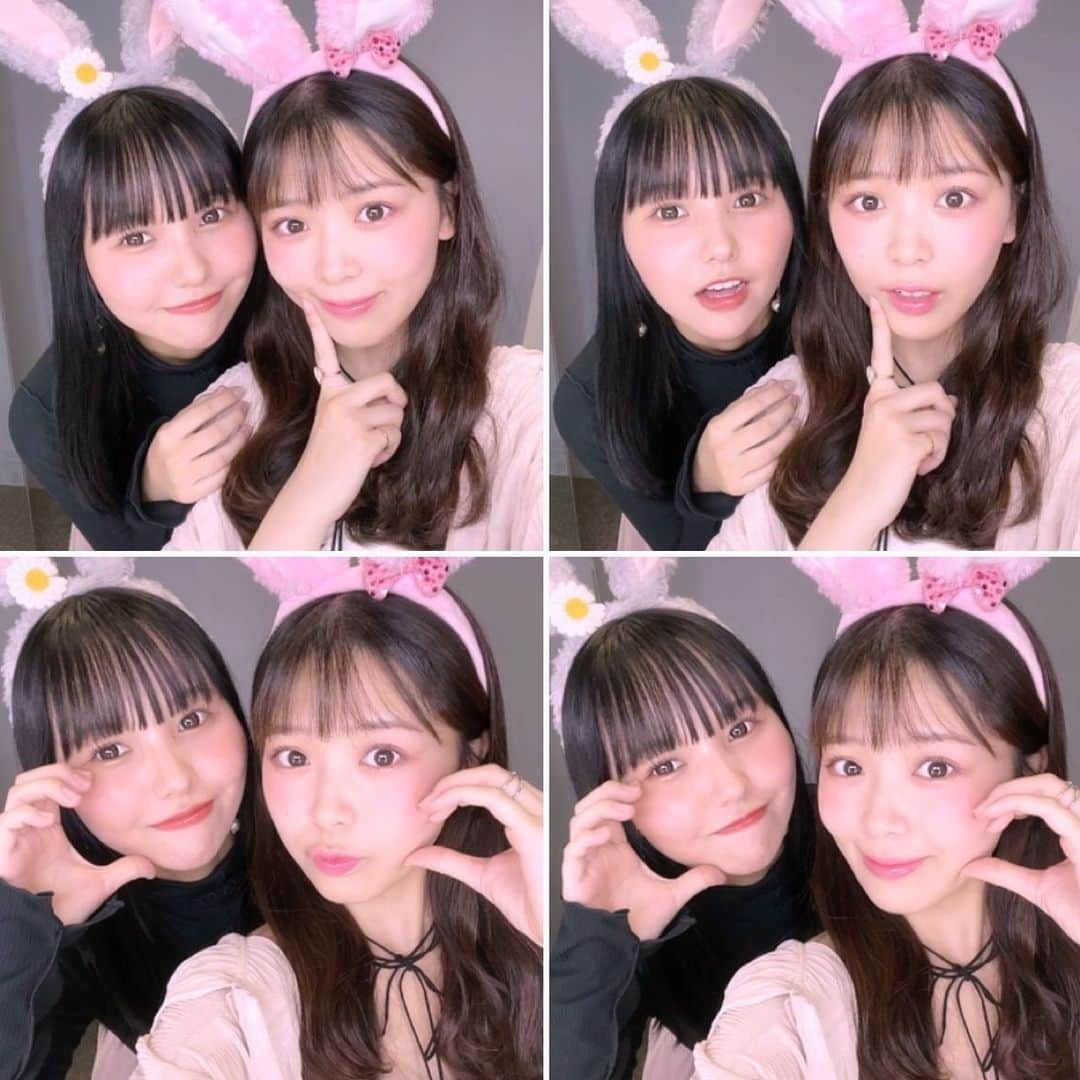 安田桃寧のインスタグラム：「ドラ2でまた集まりたい💞 最近はえーりんとも遊んだよ〜🍬☁️🎀  #韓国プリクラ」