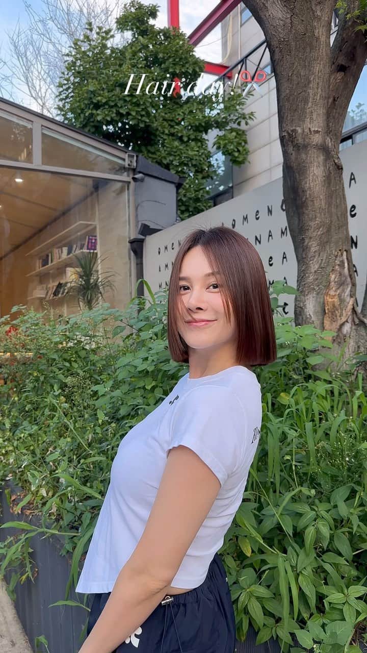 Ivyのインスタグラム：「다시 양락컷으루! 아이러브 양락컷🍙」
