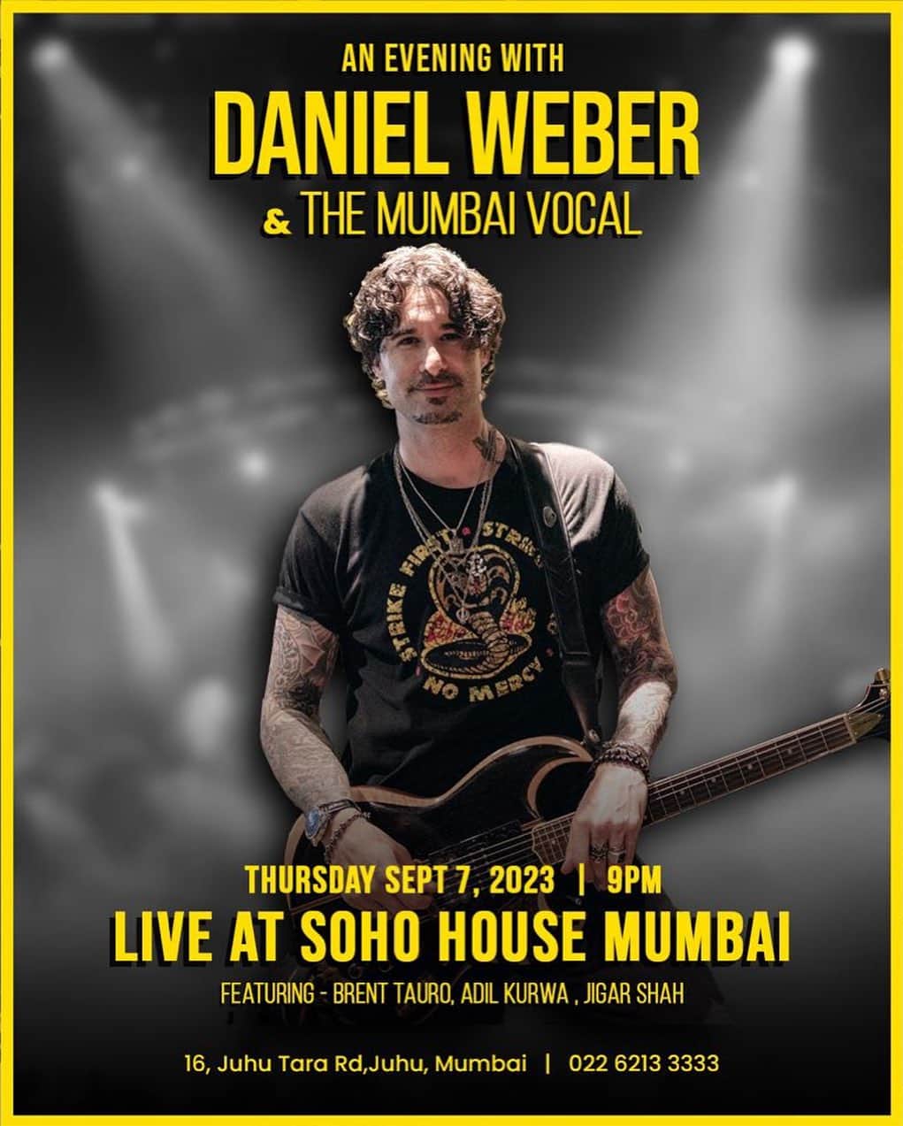 サニー・レオーネのインスタグラム：「Calling all Soho House members! Come and support @dirrty99 at his event! I can’t wait to watch him live! Love you baby and im so proud of you! You are going to rock!」