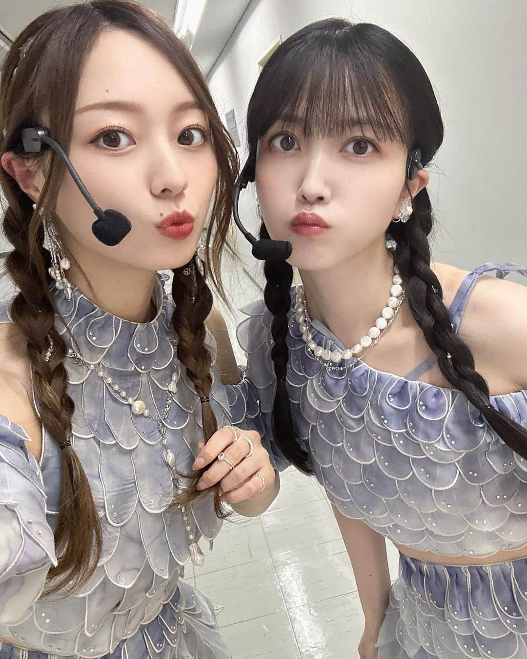 梅澤美波のインスタグラム：「おそろい、した👧🏻👧🏻」