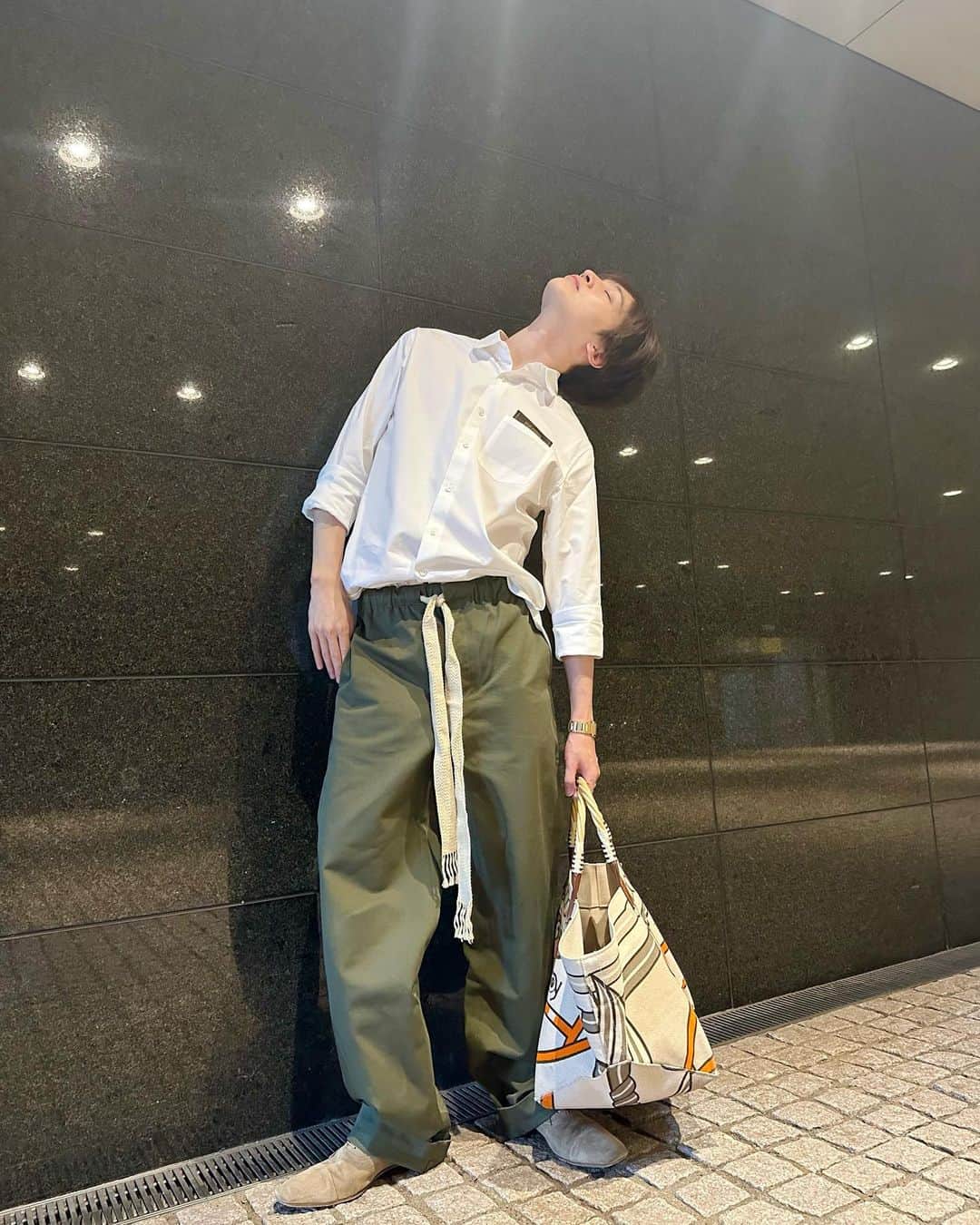 のインスタグラム：「⁡ 今日も1日暑かった。 ⁡ #ootd」