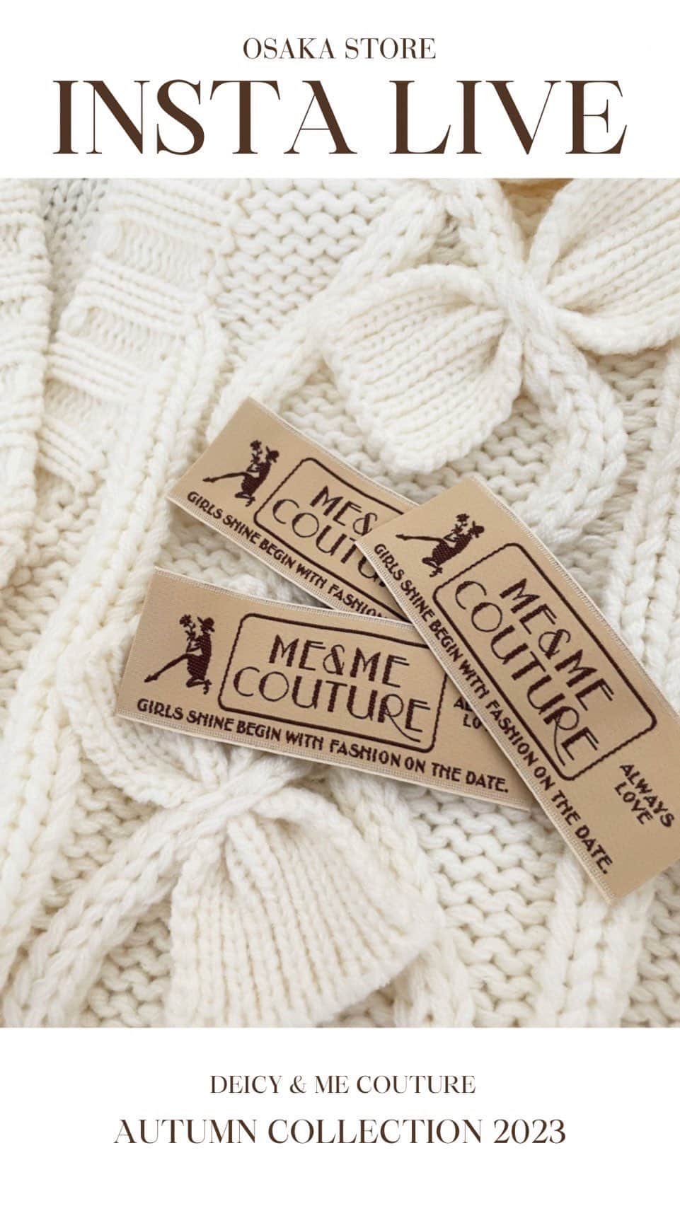 のインスタグラム：「・ 𝑨𝒖𝒕𝒖𝒎𝒏 𝑪𝒐𝒍𝒍𝒆𝒄𝒕𝒊𝒐𝒏 𝑵𝒆𝒘 𝑨𝒓𝒓𝒊𝒗𝒂𝒍 🇫🇷 ˎˊ˗  大阪店より9月入荷の新作おすすめスタイルをご紹介❤︎  #deicy2023autumn  #lachicdeparis   ･････････････････････････ 《model》 @deicy_saya.m ：160cm @tomoka_deicy ：156cm @saki_deicy ：158cm  @deicy_official_shop  @est_umeda  ･････････････････････････」