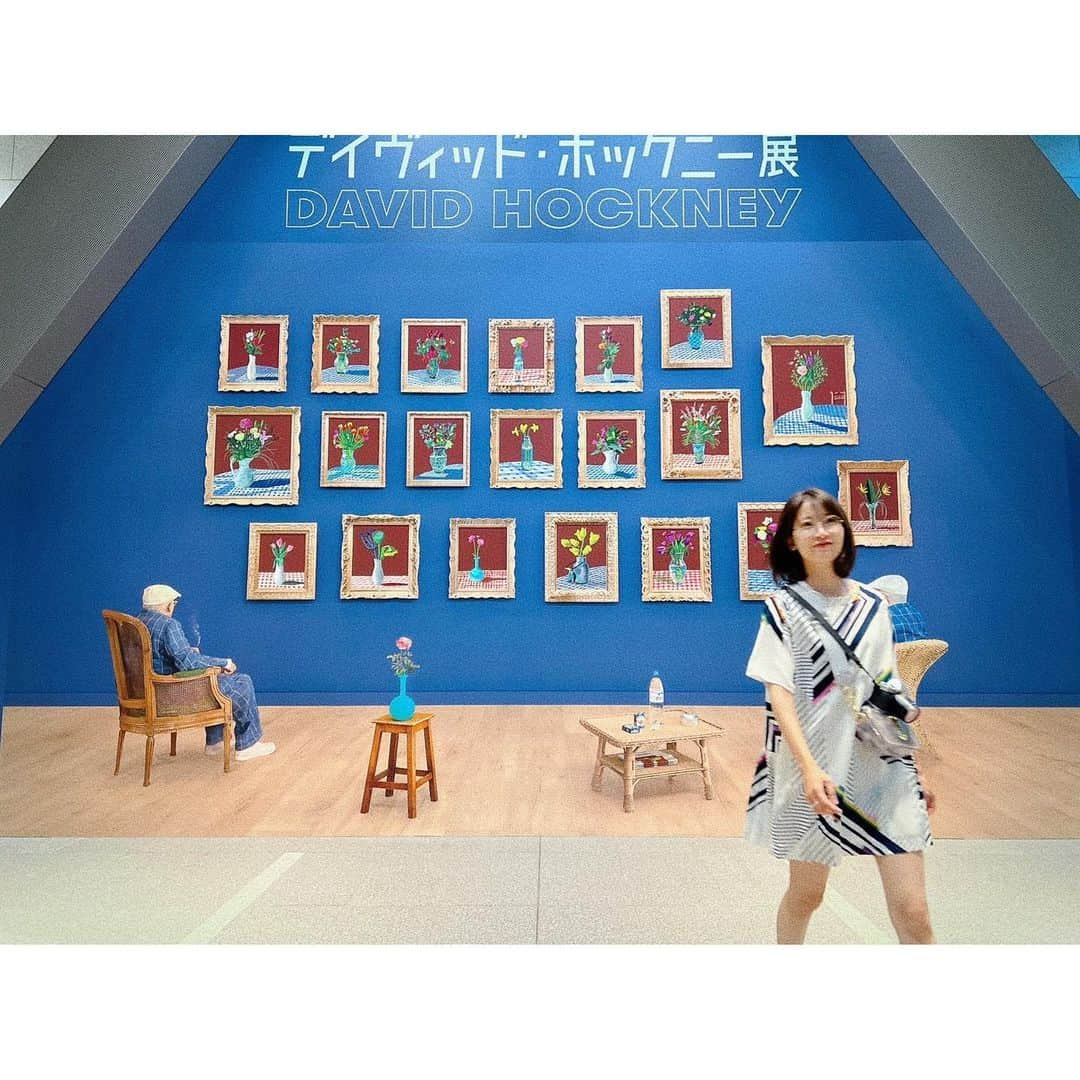 橘美緒さんのインスタグラム写真 - (橘美緒Instagram)「デイヴィッド・ホックニー展 私は絵のセンスも知識も全くないんだけど、素敵だったな〜。」9月3日 21時48分 - mio_tachibana