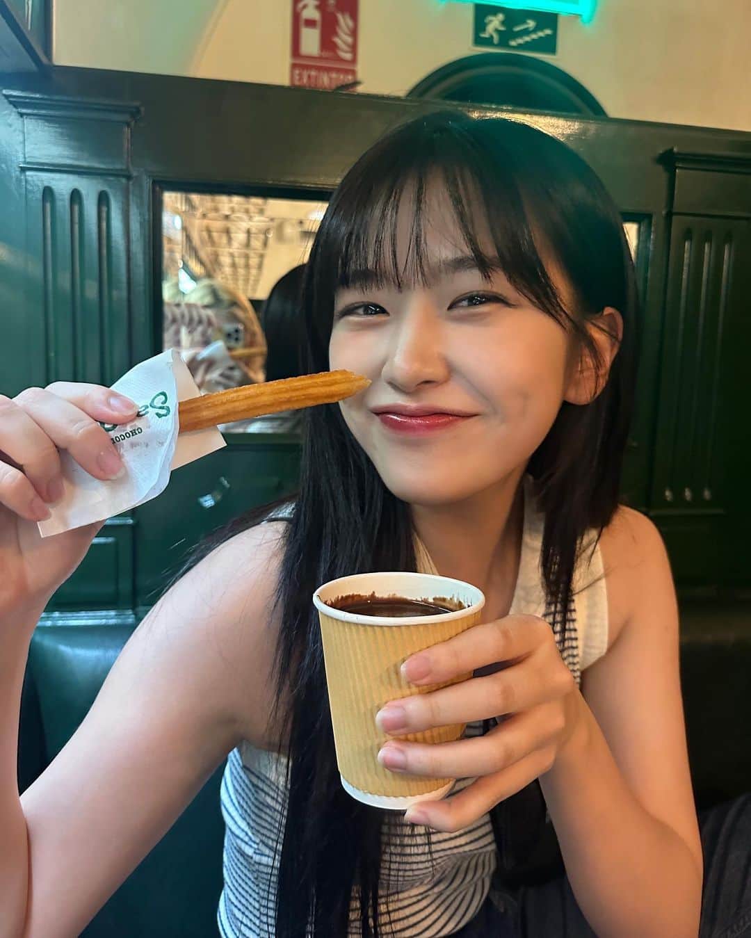 アン・ユジンのインスタグラム：「밥진이🍴」