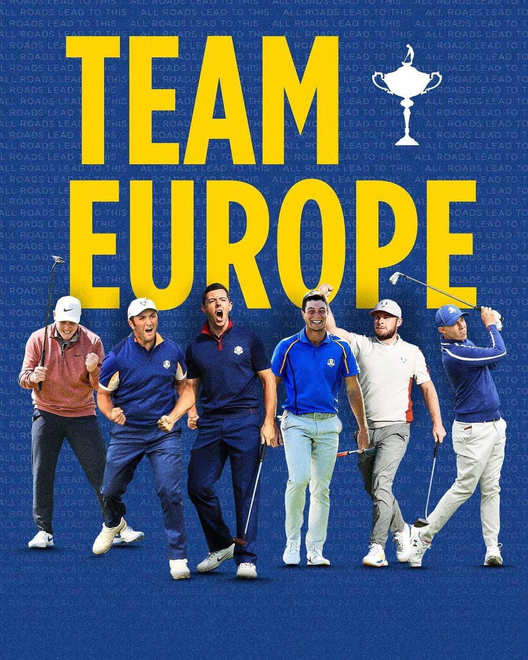 ルーク・ドナルドさんのインスタグラム写真 - (ルーク・ドナルドInstagram)「✅ Rory McIlroy ✅ Jon Rahm ✅ Robert MacIntyre ✅ Viktor Hovland ✅ Tyrrell Hatton ✅ Matt Fitzpatrick #TeamEurope’s six automatic qualifiers.」9月4日 0時37分 - lukedonald