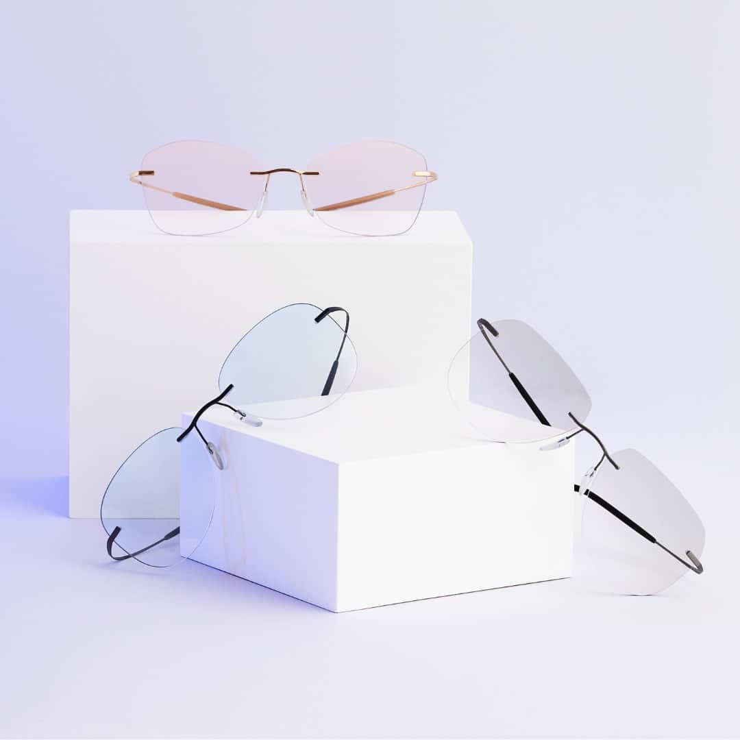 シルエットのインスタグラム：「Energized by color. TMA takes on a new lease of life with the distinctive shades of The Icon Tinted. Which would you choose to switch up your vision?  #SilhouetteEyewear #EmpoweredByLightness #SummerStyle #TMATinted」