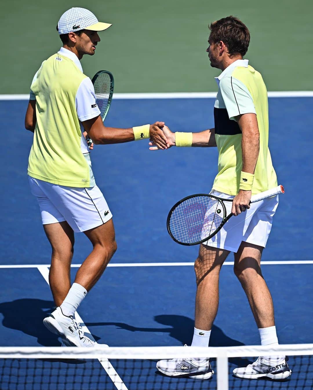 ピエール＝ユーグ・エルベールのインスタグラム：「La paire Mahut / Herbert s’est reformée à l’occasion de l’US Open pour notre plus grand plaisir.  🔜 Quarts de finale 🔥  📷 @cocodubreuilphoto / @fftennis   #USOpen」