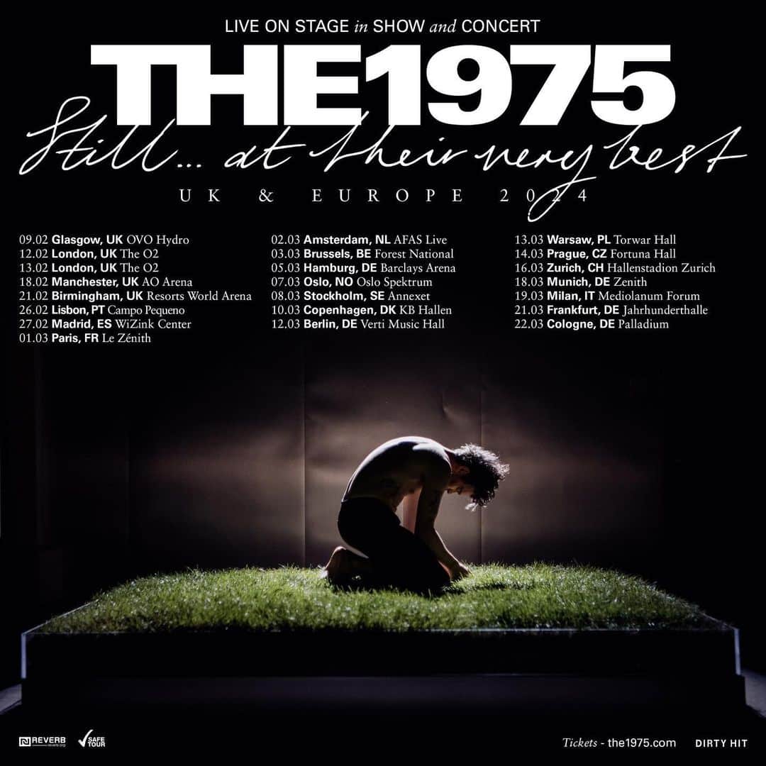 さんのインスタグラム写真 - (Instagram)「The 1975. Still… at their very best UK & Europe 2024  Sign up now for the exclusive fan presale Fan presale tickets on sale 6th September at 10am local time.  General sale 8th September at 10am local time.」9月4日 3時00分 - the1975