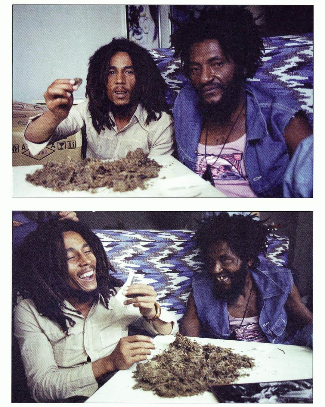 ボブ・マーリーさんのインスタグラム写真 - (ボブ・マーリーInstagram)「Best herb you ever smoked? BOB: “One time I was in Jamaica, was doin' a show, and a man come up to me, and him give me a spliff. Now, dats de bes' herb I ever smoke. Yeah, man—neva get herb like dat again! No, no, no. Just like one tree in de earth, y'know. Sometimes ya just find a tree. It lamb's bread.” #bobmarley  Bob graces the cover of @hightimesmagazine’s September ‘76 issue! #todayinbobslife #bobmarley #hightimes #herb  📸s by @kimgottliebwalker (from her book ‘Bob Marley & the Golden Age of Reggae’) & @davidburnettfoto」9月4日 4時54分 - bobmarley