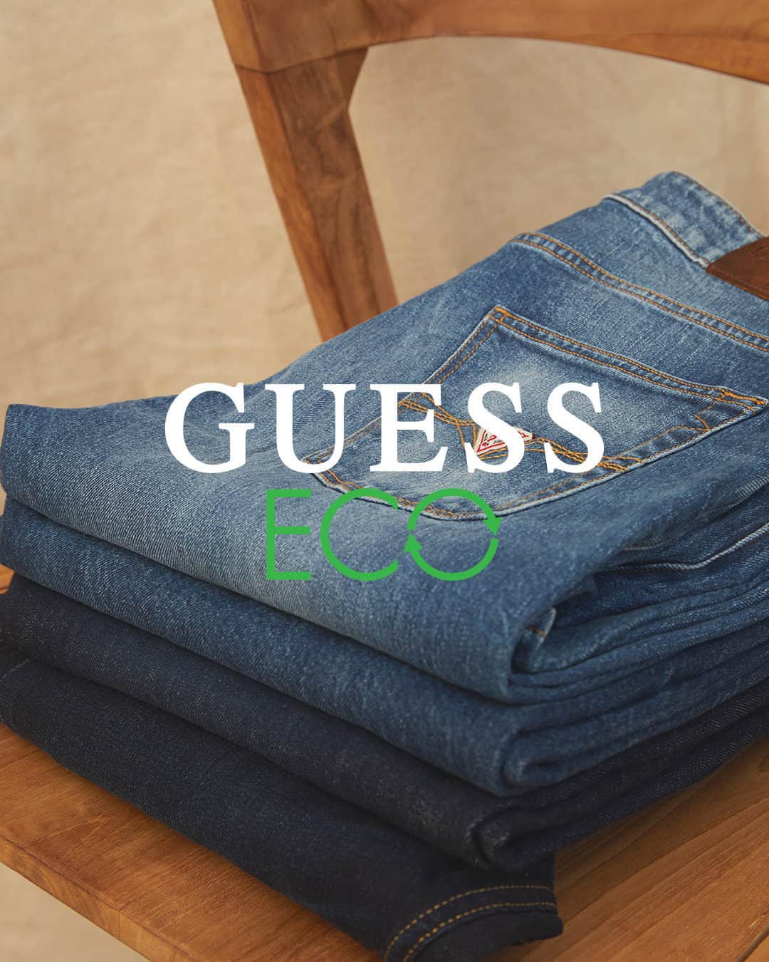 ゲスのインスタグラム：「Explore our evergrowing #GUESSEco Collection including #GUESSDenim and more.」