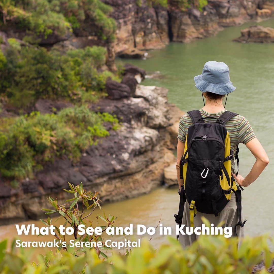 エアアジアのインスタグラム：「Unveil Sarawak’s hidden gems as you stroll through its charming waterfront to exploring its oldest temples. ✨🍃  Travel smart and book your Flights + Hotel on airasia Superapp for combo savings are guaranteed!⛱️  Are you from Sarawak? Comment below and let the Sarawakians represent!   #airasiaSuperapp #onestoptravelsuperapp」