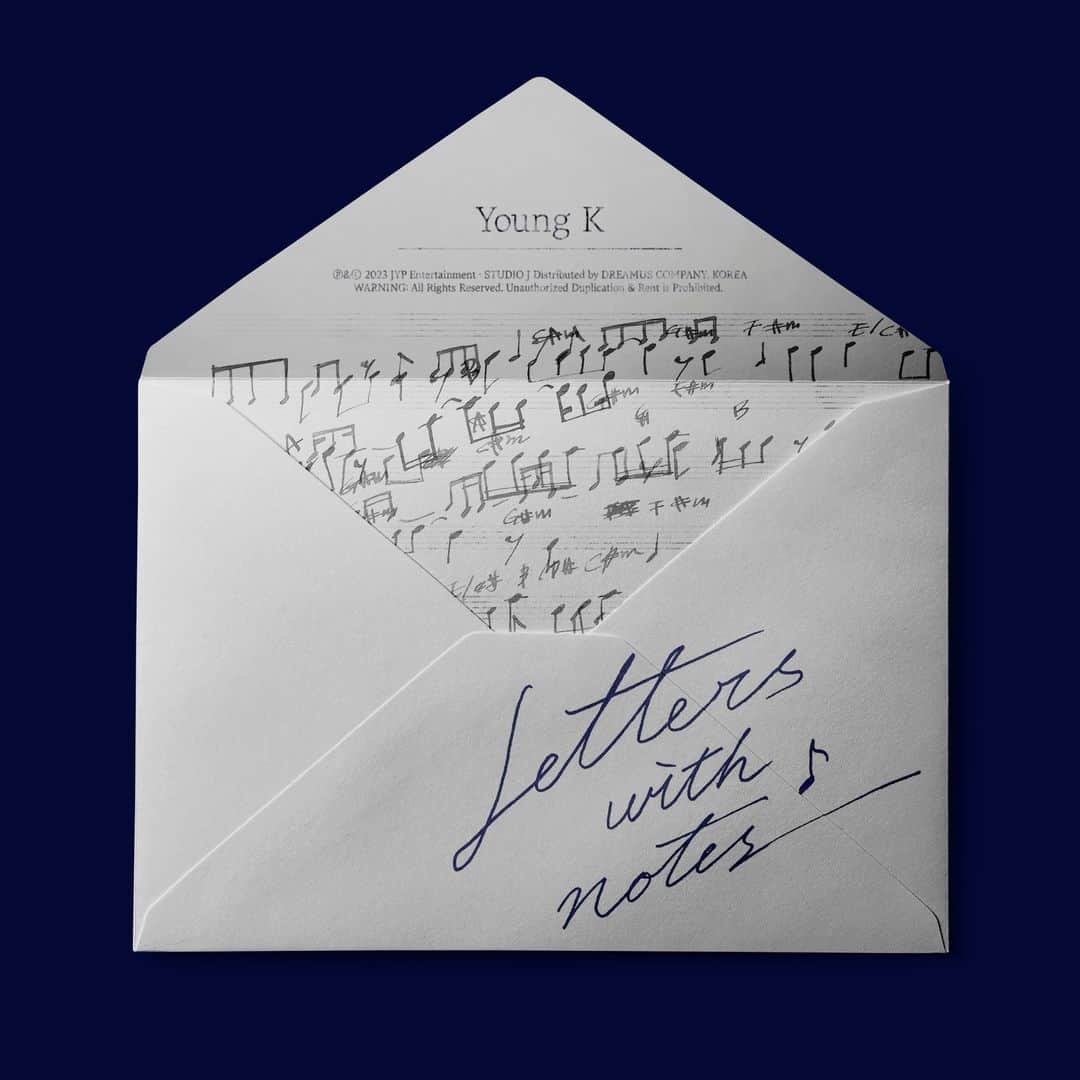 JYPエンターテインメントさんのインスタグラム写真 - (JYPエンターテインメントInstagram)「ㅤ Young K 1st Full Album <Letters with notes> Released Online  #DAY6 #데이식스 #YoungK #Letters_with_notes #이것밖에는_없다  @from_youngk」9月4日 18時22分 - jypentertainment