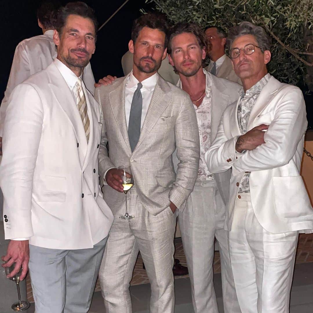 アダム・センのインスタグラム：「Legends. @brunellocucinelli_brand  #brunello70」