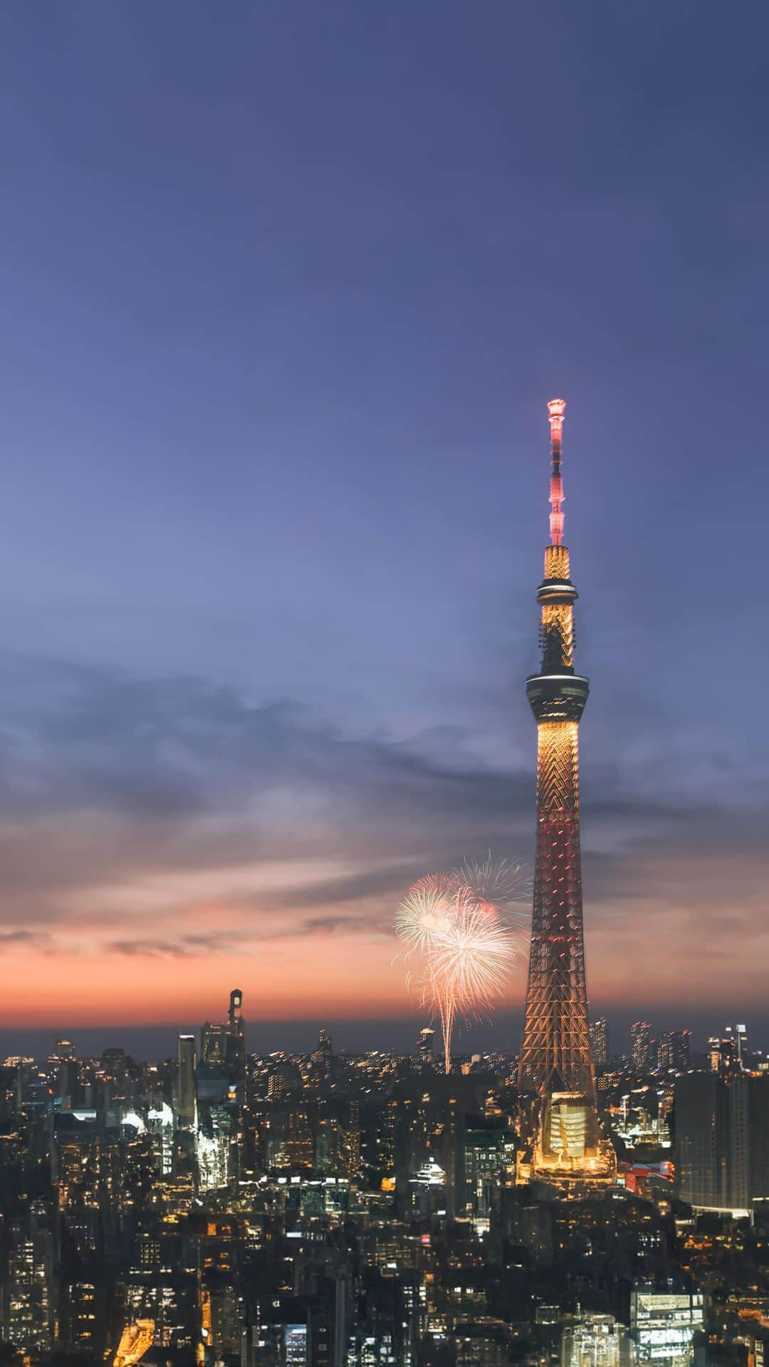 久林紘子のインスタグラム：「隅田川花火大会2023🎐 ⁡View from LOTTE CITY HOTEL KINSHICHO ⁡ ▷Works for  @lottecityhotel_kinshicho_tokyo  ▷Works w/ @otototabito ▷Special thanks @atwosee 📸 ———————————————————————— #ロッテシティホテル錦糸町 #ロッテホテル #lottehotelkinshicho #隅田川花火大会 #隅田川花火大会2023 #スカイツリー夜景 #東京スカイツリー夜景 #tokyoskytree #tokyoskytreetower #東京スカイツリーのある風景 #花火動画 #音と旅と株式会社 #TokyoFlamingo」