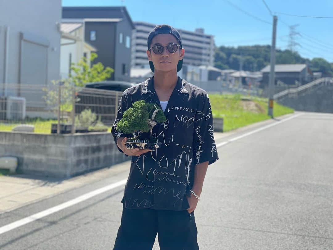 福田晃斗のインスタグラム：「. . . 盆栽‼︎ 盆栽を手にするのはまだ先だと思ってたけど、一目惚れ。  @takahiro00koga  　　　　× @__scapes__   @gentoshagoethe にも載ったみたい。  . . . #盆栽 #盆栽素人 #bonsai #真柏 #日本文化」