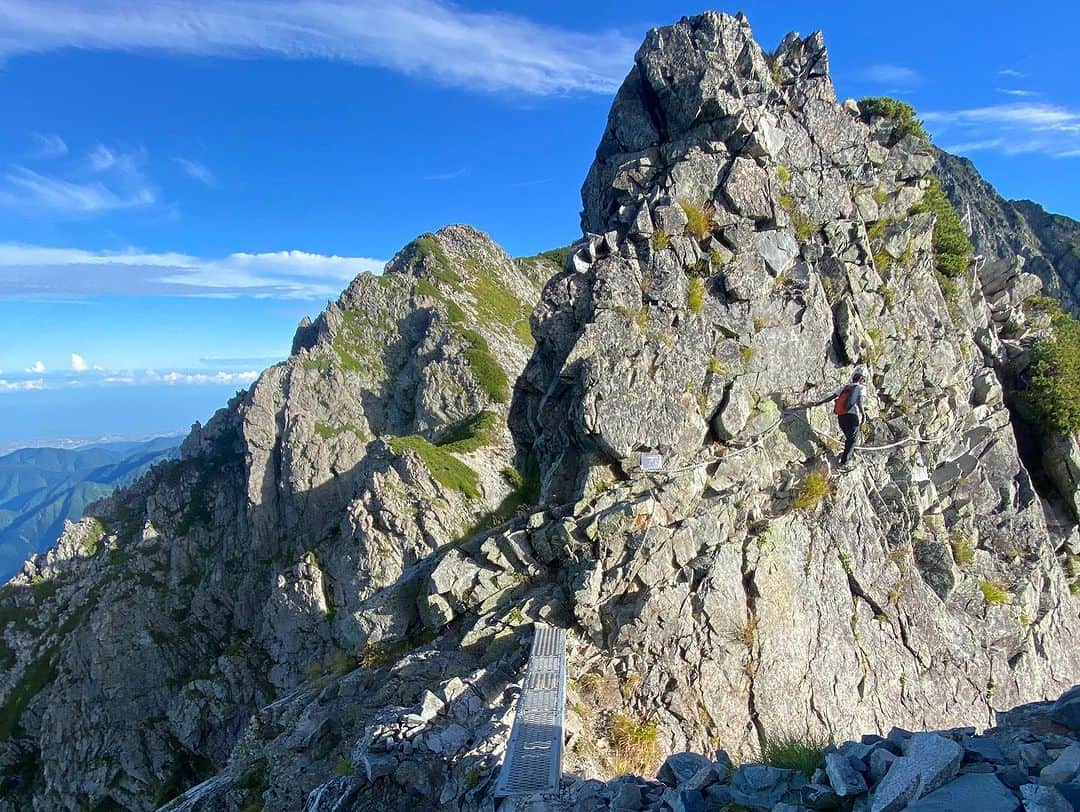 ピカ子のインスタグラム：「週末の劔岳。 1泊2日のテント泊、終始晴天に恵まれ楽しい山行となりました^ ^」