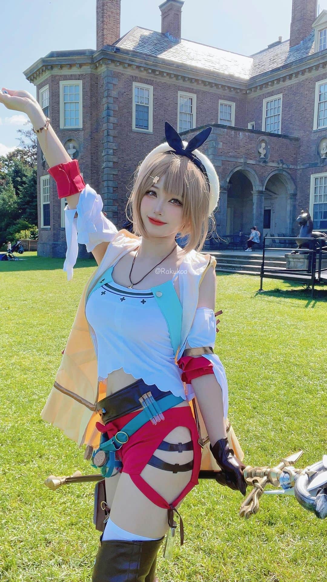 犬神洛洛子のインスタグラム：「Atelier Ryza🧡 #cosplay #cosplaygirl #atelierryza #コスプレ」