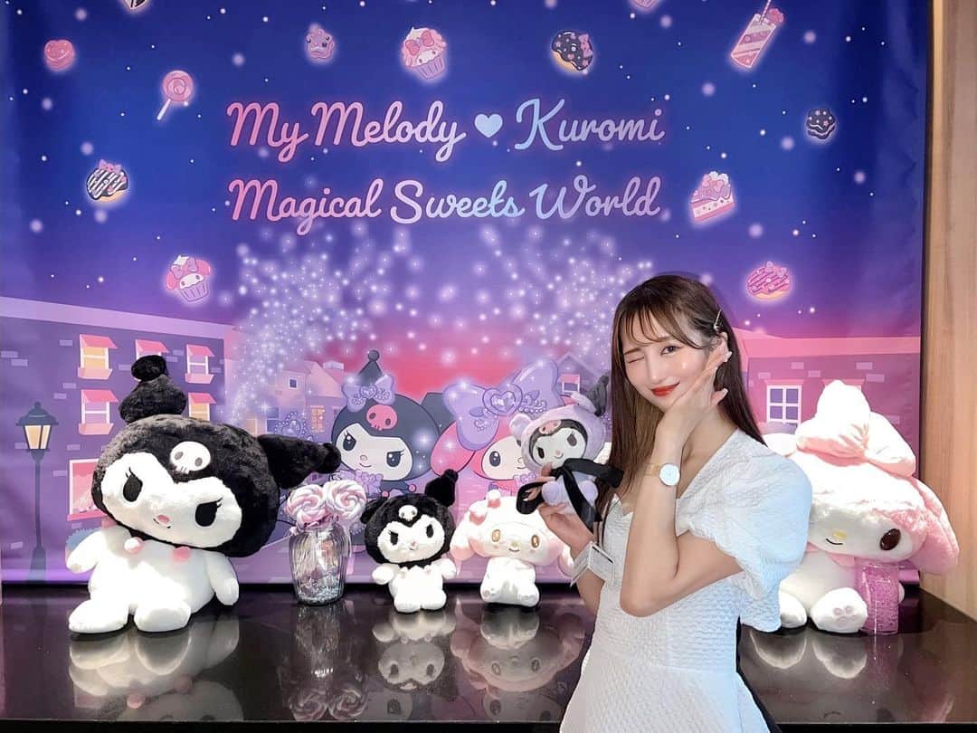 空美夕日のインスタグラム：「ヒルトンにあるクロミビュフェ💜 空間が可愛くて幸せな気持ちになった〜🥹🤍🤍」