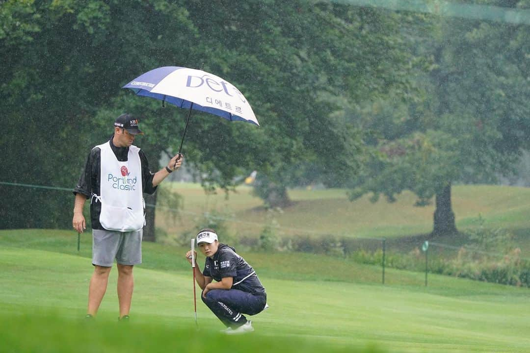 イ・ジョンウン6さんのインスタグラム写真 - (イ・ジョンウン6Instagram)「@portlandclassic ⛳️👋 Thank you so much to the volunteers and fans, see you next year😽   📸 : @benharpringmedia 🫶」9月4日 16時18分 - __________6ix