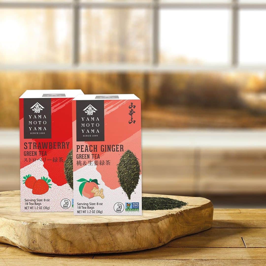 YAMAMOTOYAMA Foundedのインスタグラム：「Imagine the sweet kiss of juicy strawberries in every sip or the vibrant dance of peach and ginger awakening your palate. At Yamamotoyama, we don't skimp on freshness or quality. These teas are a testament to our dedication.⁠ ⁠ Click on our link in bio to shop!⁠ ⁠ ⁠ #yamamotoyama #japanesegreentea #greentea #matcha #tea #healthy #wellness #tealover #organic」