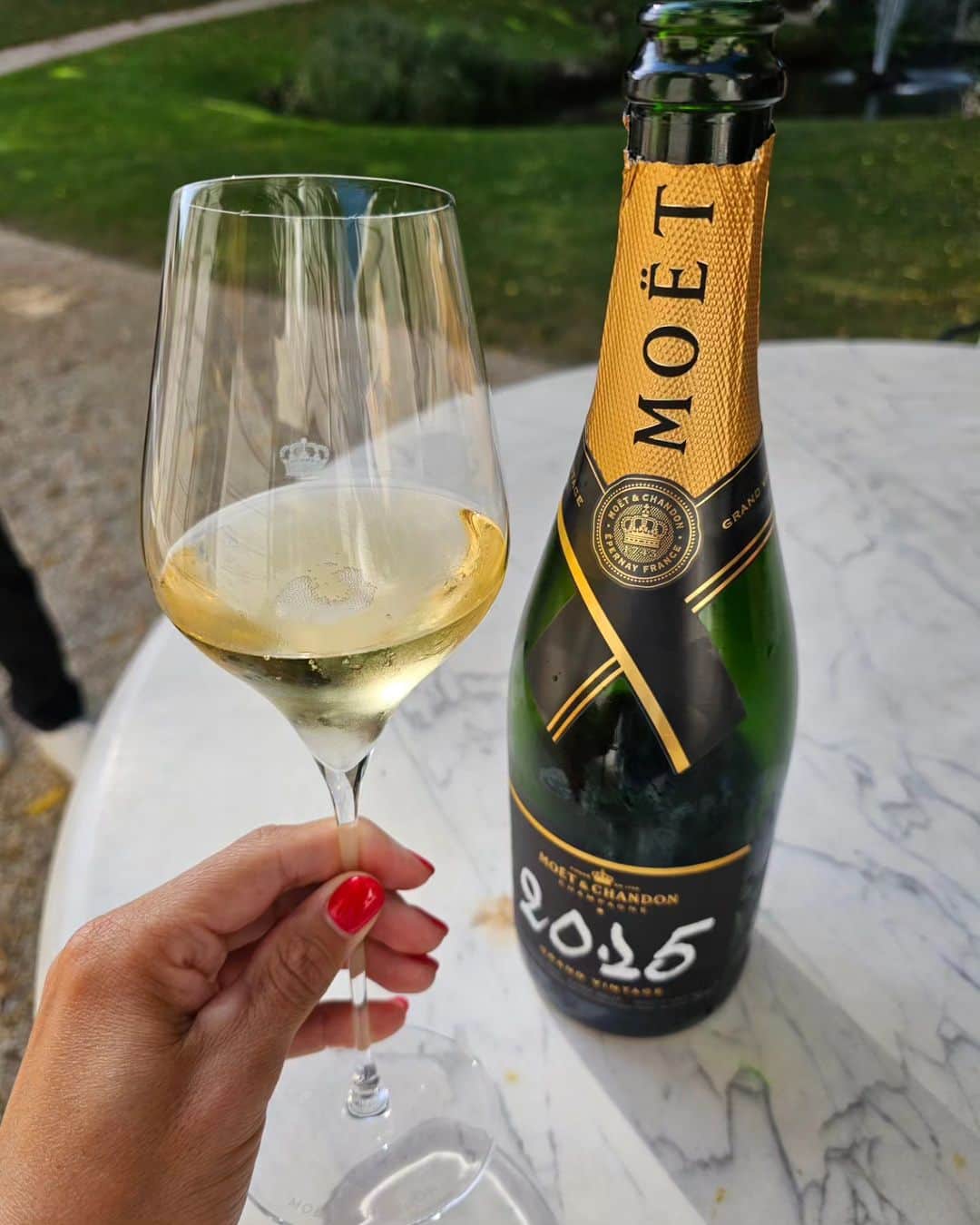 リサ・キャリントンさんのインスタグラム写真 - (リサ・キャリントンInstagram)「Thank you Champagne, France. That was a treat   1. In the French garden at @moetchandon  2. Moet & Chandon 2015 Vintage 😋  3. Magnums in the Moet & Chandon caves!!  4. Pic in the vines (assessing the crops 😉) 5. Paying homage to Dom Perignon 🙏 6. Overlooking Cumières」9月5日 3時48分 - liscarrington