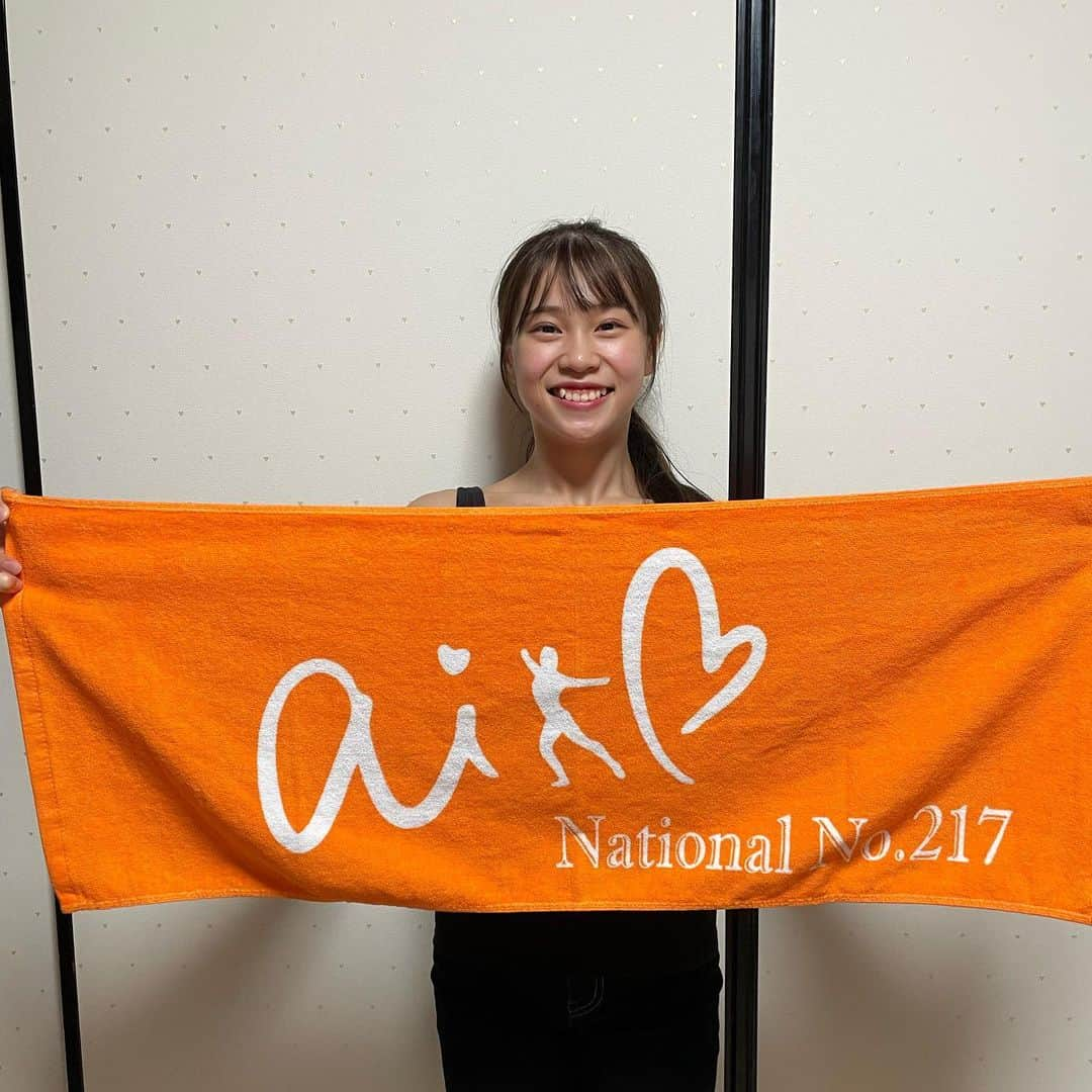 杉原愛子さんのインスタグラム写真 - (杉原愛子Instagram)「aikoタオル届いた🤩🧡 めっちゃいい感じ✨ 大会の時や練習の時もこのタオルがあればバッチリ👌🙆‍♀️  #タオル #杉原愛子#応援グッズ」9月4日 19時41分 - aiko_sugihara