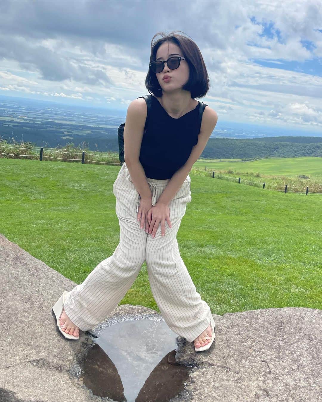 MINAMOさんのインスタグラム写真 - (MINAMOInstagram)「北海道1日目🥬❤️ 空気もご飯もおいしい〜！！」9月4日 21時03分 - minamo_j