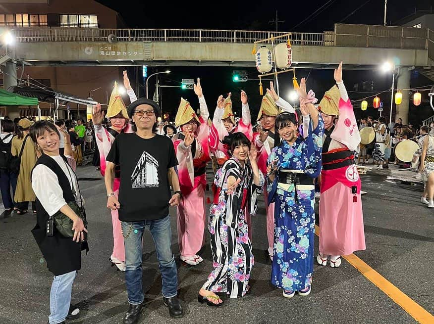 範田紗々さんのインスタグラム写真 - (範田紗々Instagram)「東久留米の阿波踊り〜❣️ 楽しく踊ってたつもりだったけど、撮ってくれてた動画見たら全然踊れてなかった🤣 楽しかったからいいね❤️」9月4日 21時15分 - handa_sasa