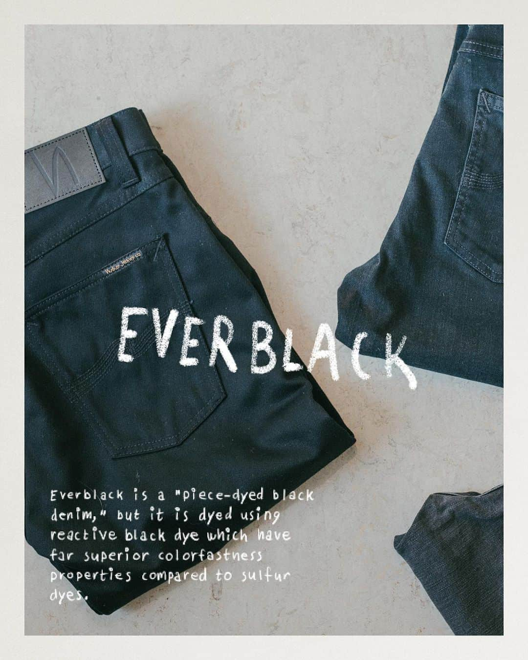 ヌーディージーンズさんのインスタグラム写真 - (ヌーディージーンズInstagram)「Step into the world of everlasting style with our comprehensive guide to black denim!!  #NudieJeans #BlackDenim #CreateTomorrowsVintage」9月4日 22時14分 - nudiejeans