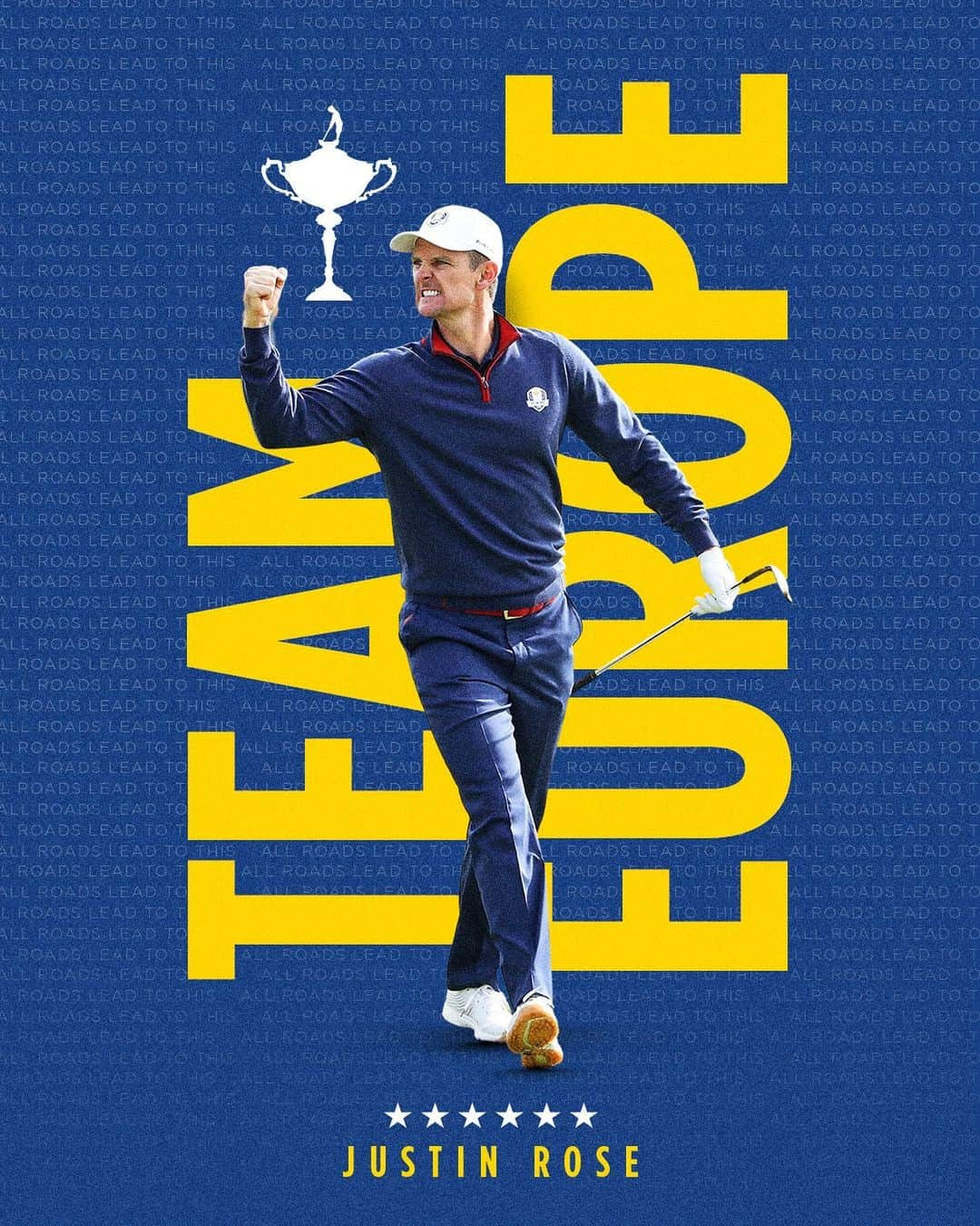 ルーク・ドナルドのインスタグラム：「Rome is calling for Rosey 🌹 #TeamEurope」