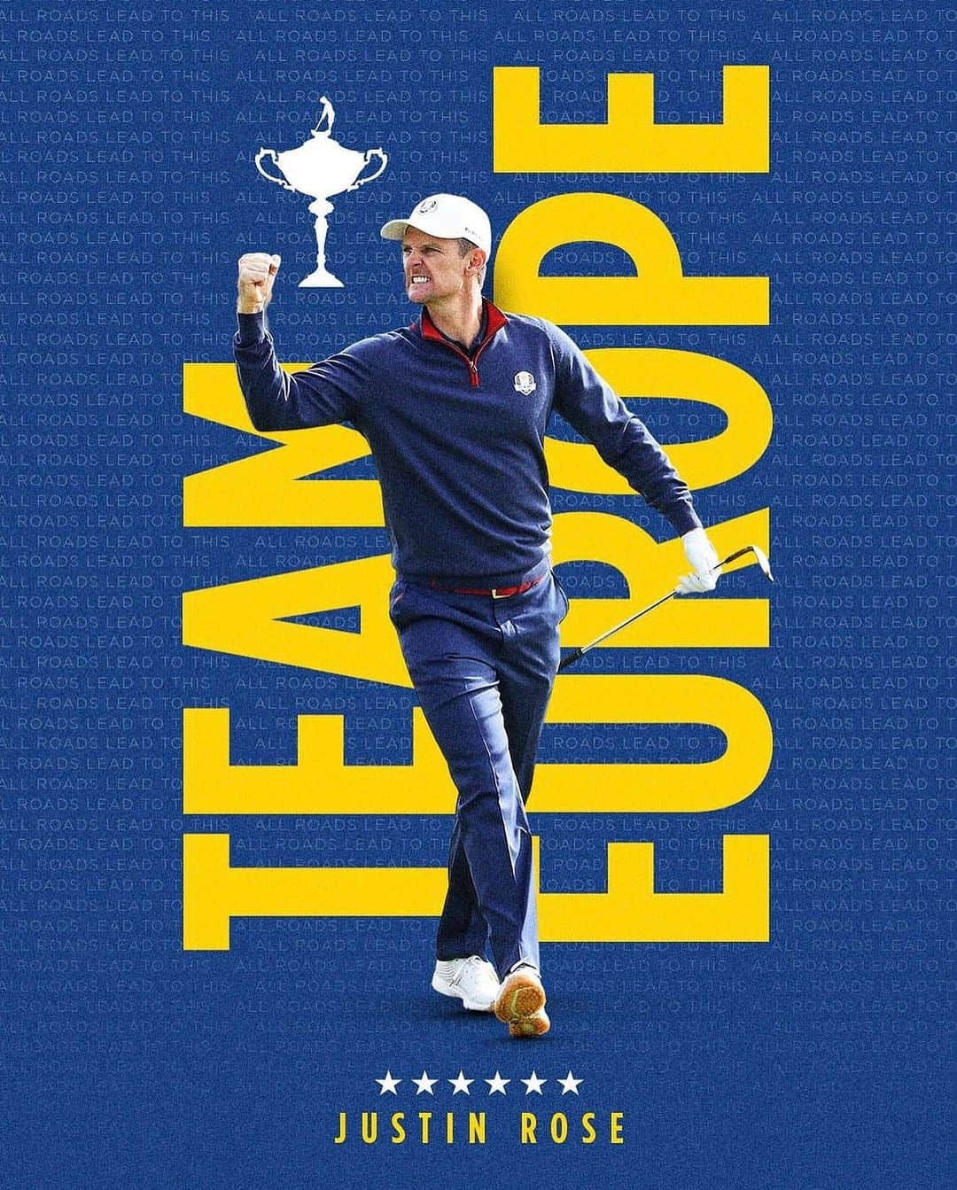 ジャスティン・ローズのインスタグラム：「Delighted to have been called up by Luke to represent Team Europe in Rome!  The Ryder Cup is an absolute honour to be a part of, and the intensity of the competition cannot be found elsewhere! So excited to get to feel that again!! Missing out last time around really spurred me on to make this team. I appreciate Luke’s faith in me, it is the first time I’ve had a wildcard pick having qualified on 5 previous occasions! Look forward to the opportunity to reward him with some points on the board!  Can’t wait to make memories with this exceptional group of guys and I love how the team has shaped up! Let’s go lads!!!」