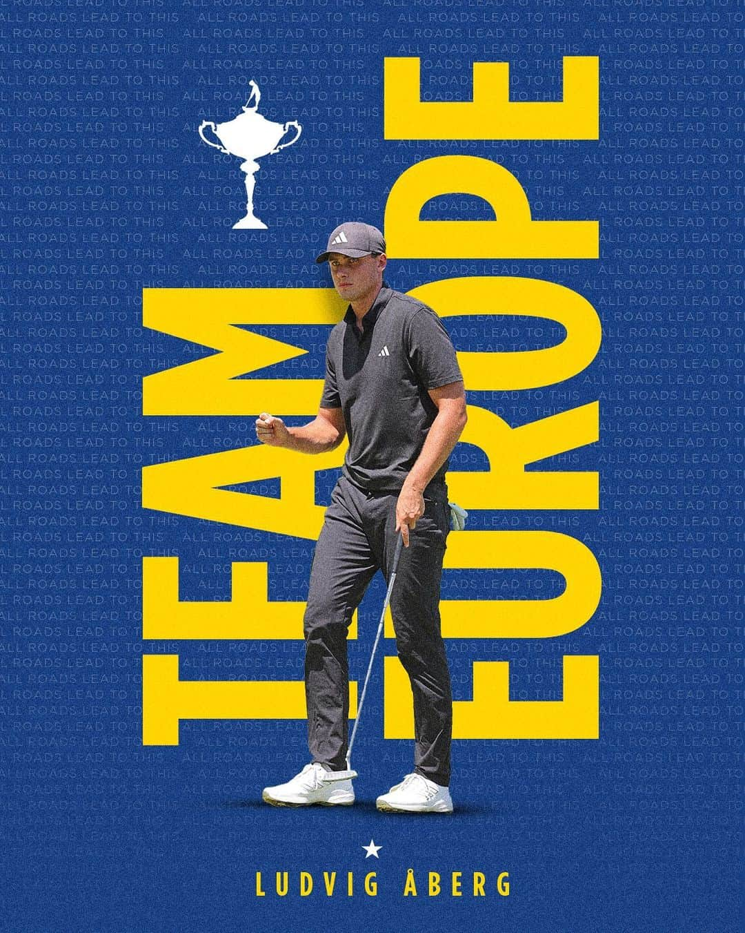 ルーク・ドナルドのインスタグラム：「Turn Pro in June ✅ Ryder Cup debut in September ✅  Welcome to #TeamEurope @luddeaberg!」