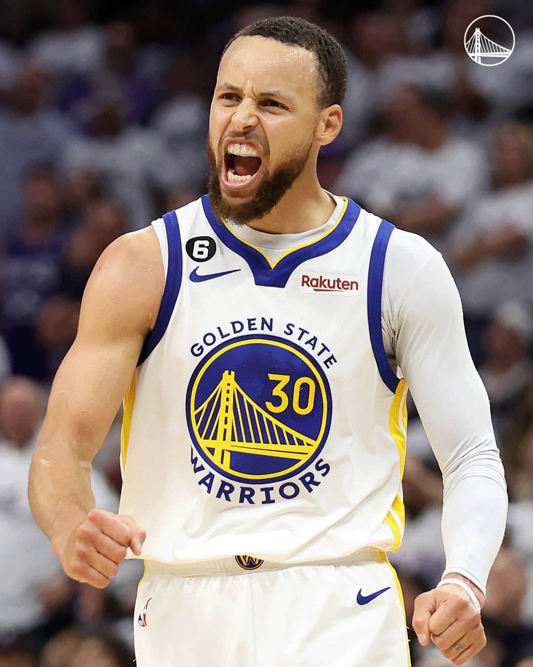 ゴールデンステート・ウォリアーズのインスタグラム：「50 days away from the regular season  take a look back at Steph's 50-piece in Game 7 ⚡️」