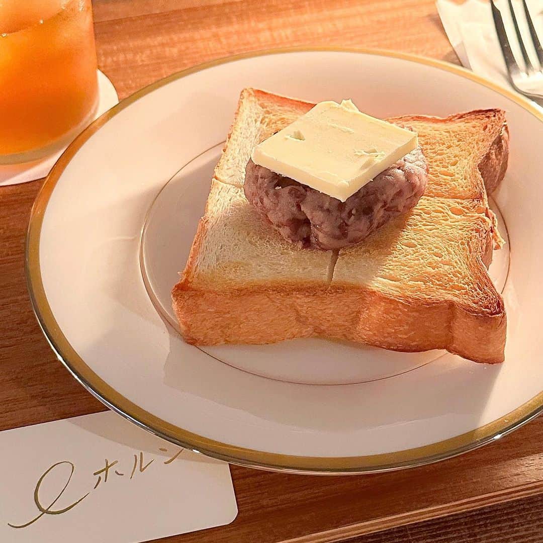 谷口夢奈さんのインスタグラム写真 - (谷口夢奈Instagram)「🍞 ⁡ ⁡ 久々にゆきんこさん🤍 おいしいカフェ教えてもらって行ったの！ 一緒に！！楽しい〜〜〜🤭💘 ⁡ 朝からあんバタートースト食べちゃって😋 優雅なブランチだ〜〜ˎˊ˗ ⁡ 次は雲ケーキ行こうね☁ ⁡ ⁡ ⁡ #ホルン #あんバタートースト #ブランチ #代々木上原 #代々木上原カフェ #代々木上原グルメ #horncafe #yoyogiuehara #toast #brunch #cafestagram #먹스타그램 #맛스타그램」9月5日 18時00分 - yuna_tani