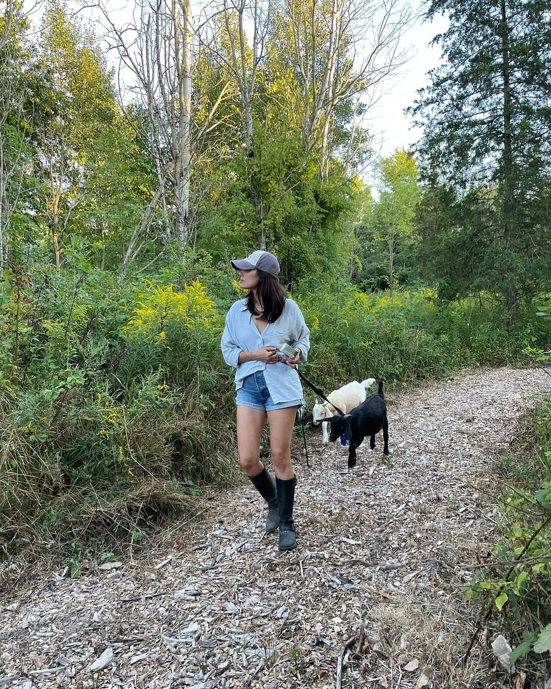 トーレイ・デヴィートのインスタグラム：「Just a casual stroll with my babies. 🤍」