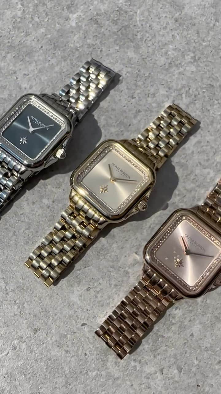 Olivia Burtonのインスタグラム：「Meet the latest edition to our classics collection, the Grosvenor watch. 🤍  Inspired by London’s streets, squares, and iconic architecture, this staple with give you a modern and effortless style for everyday confidence.  Tap to shop the collection.  #OliviaBurtonLondon #OliviaBurtonMoments #FW23 #WomensWatches」