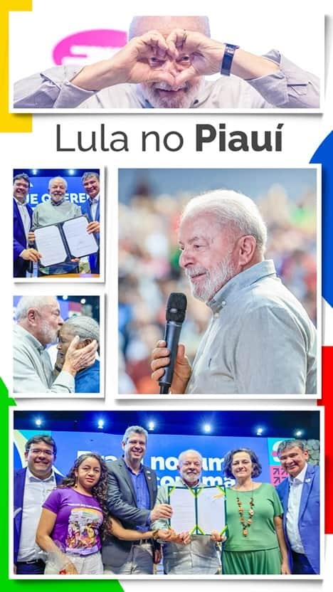 ジルマ・ルセフのインスタグラム：「Piauí: Lançamento do PAC e Brasil Sem Fome. Vamos continuar trabalhando, dia a dia, para garantir mais desenvolvimento para o Brasil, qualidade de vida para o nosso povo e por um país sem fome.   🎥 Audiovisual/PR」